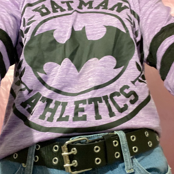 Y2K Purple Batman Athletic Top (Partly Mesh) - Picture 2 of 2